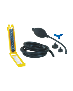 Bailey 4074 Drain Test Kit with a black rubber hose. 