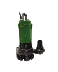 Trencher Submersible Pumps 1-3inch dia. 91-310 Litres/min. Cast Iron green casing with handle on top and outlet point on the side of unit.  
